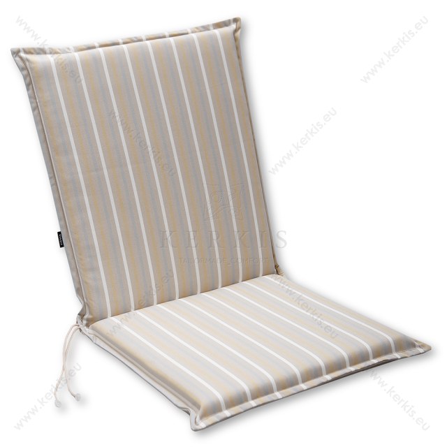 Μαξιλάρι κήπου με πλάτη σε χρώμα Γκρι με ρίγες Μαξιλάρι κήπου με πλάτη σε χρώμα Γκρι με ρίγες