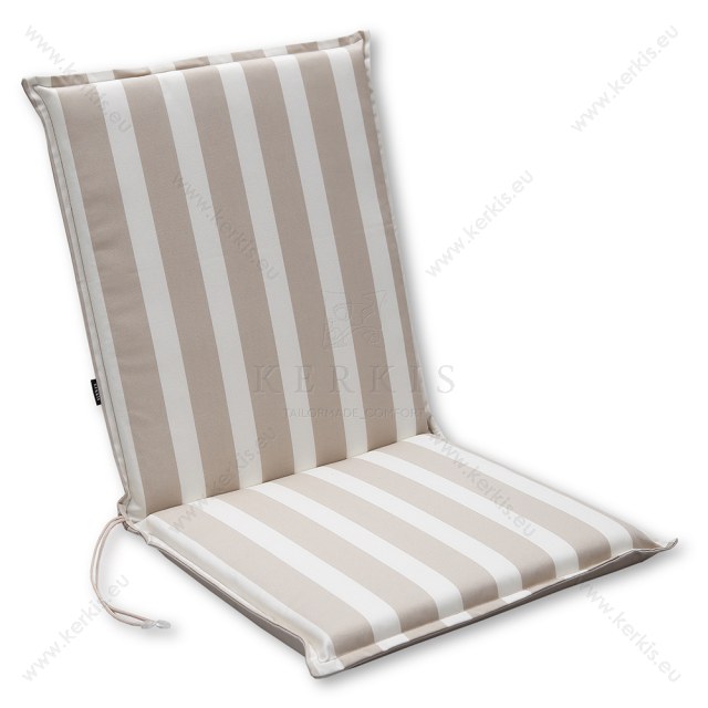 Μαξιλάρι κήπου με πλάτη σε χρώμα Μπεζ με ρίγες Μαξιλάρι κήπου με πλάτη σε χρώμα Μπεζ με ρίγες