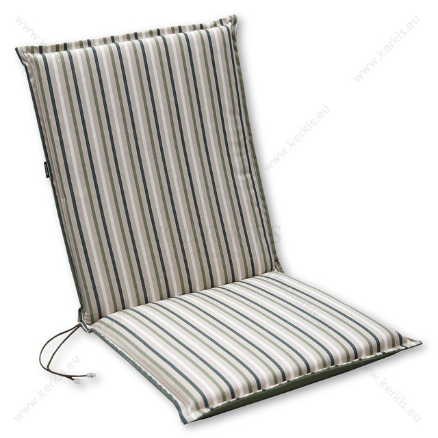 Μαξιλάρι κήπου με πλάτη σε χρώμα Πράσινο με ρίγες Μαξιλάρι κήπου με πλάτη σε χρώμα Πράσινο με ρίγες