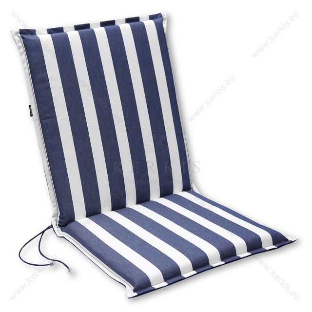 Μαξιλάρι κήπου με πλάτη σε χρώμα Μπλε με ρίγες Μαξιλάρι κήπου με πλάτη σε χρώμα Μπλε με ρίγες