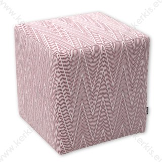 Σκαμπό Κύβος με Γραμμικό Μοτίβο - Κάθισμα εσωτερικού Χώρου