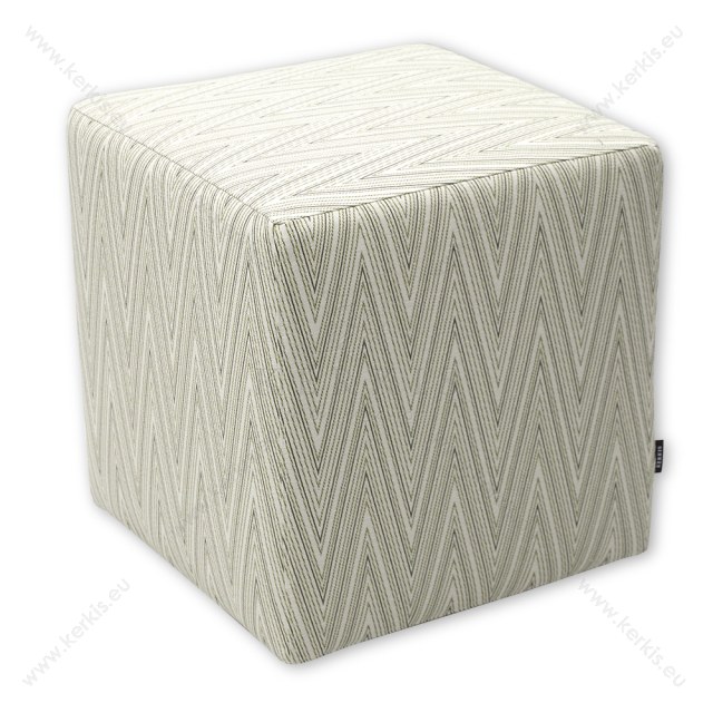 Σκαμπό κύβος πράσινες γραμμές Σκαμπό κύβος πράσινες γραμμές