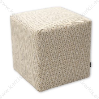 Σκαμπό Κύβος με Γραμμικό Μοτίβο - Κάθισμα εσωτερικού Χώρου