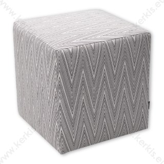 Σκαμπό Κύβος με Γραμμικό Μοτίβο - Κάθισμα εσωτερικού Χώρου