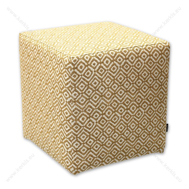 Σκαμπό κύβος κίτρινος ρόμβος  Σκαμπό κύβος κίτρινος ρόμβος