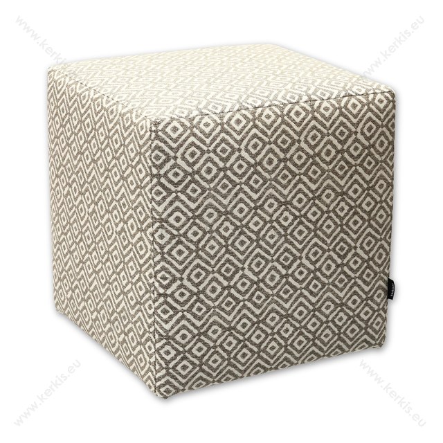 Σκαμπό κύβος μπεζ ρόμβος Σκαμπό κύβος μπεζ ρόμβος