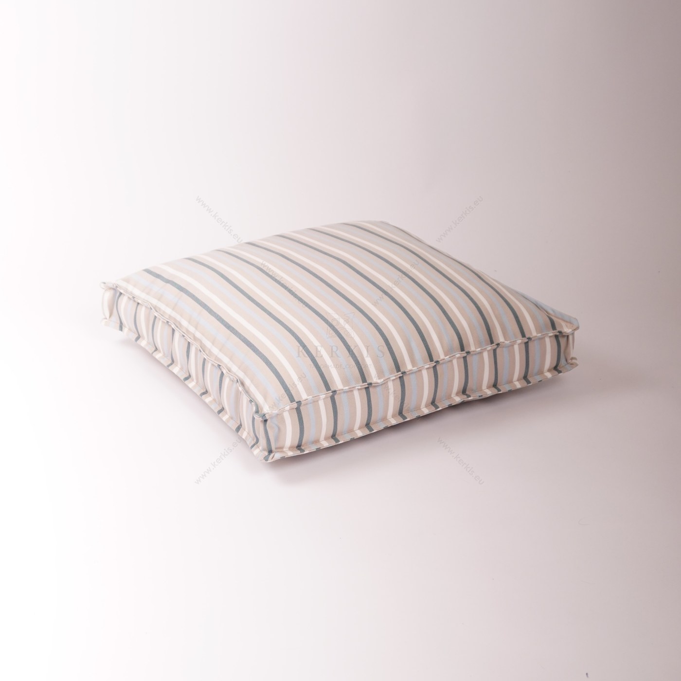 Ρίγες Μπεζ - Μπλε