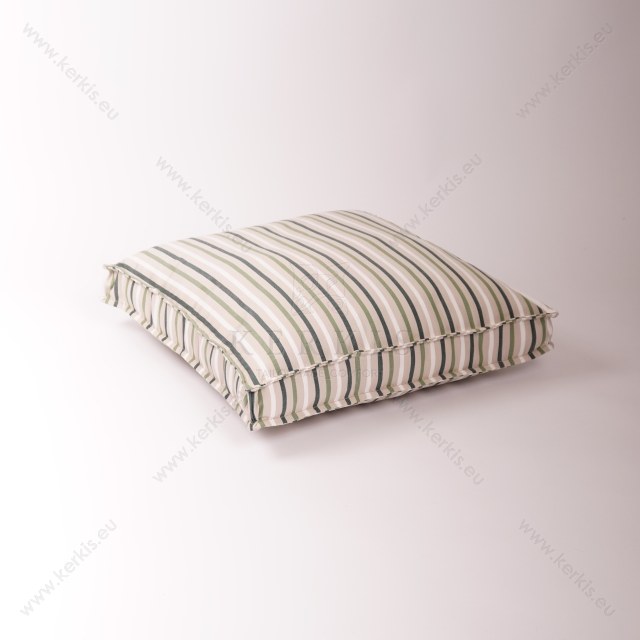 Ρίγες Μπεζ - Πράσινο