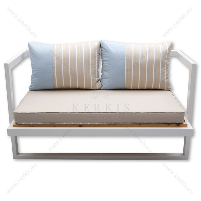 Μαξιλάρια καναπέ εξωτερικού χώρου με συνδυασμό δύο υφασμάτων στις πλάτες