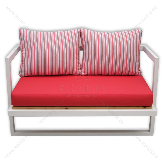 Μαξιλάρια πλάτης box με ύφασμα SUNNY STRIPES ιδανικό για χρήση σε εξωτερικούς χώρους.