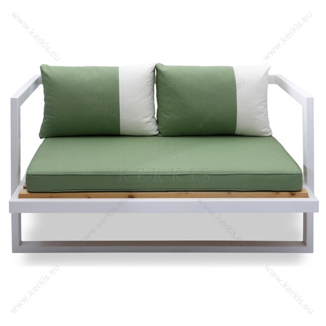 Μαξιλάρια καναπέ με συνδυασμό υφασμάτων και διακοσμητικό φιλέτο