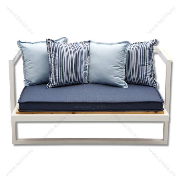 Μαξιλάρια καναπέ με διακοσμητικό σουπλά περιμετρικά