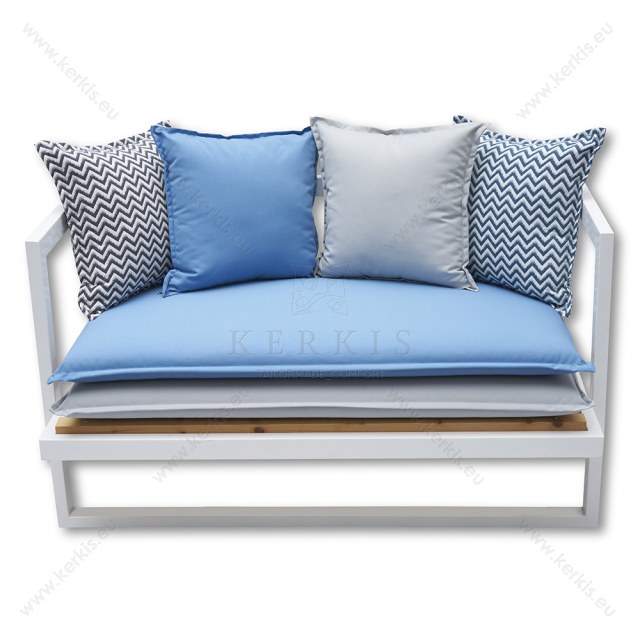 Μαξιλάρια καναπέ-πάγκου layer. Δύο μαξιλάρια βάσης σε συνδυασμό χρωμάτων