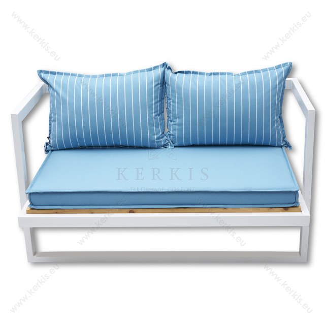 Μαξιλάρια - καναπέ - πάγκου με πλάτες τύπου φάκελος και διακοσμητική πατούρα στη βάση