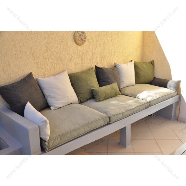 Μαξιλάρια χτιστών καναπέδων