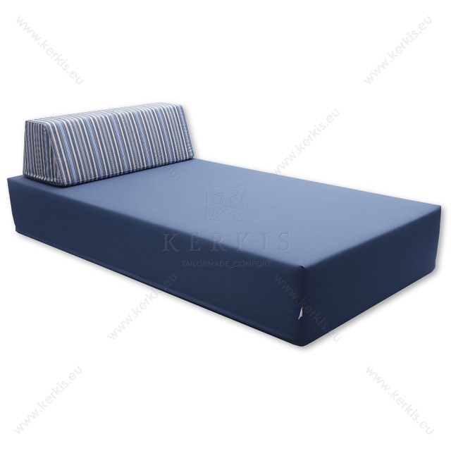 Day bed, Κρεβάτι παραλίας - πισίνας με προσκέφαλο. Κατασκευάζεται κατά παραγγελία από τη Kerkis Tailormade Comfort με τις υψηλότερες προδιαγραφές,