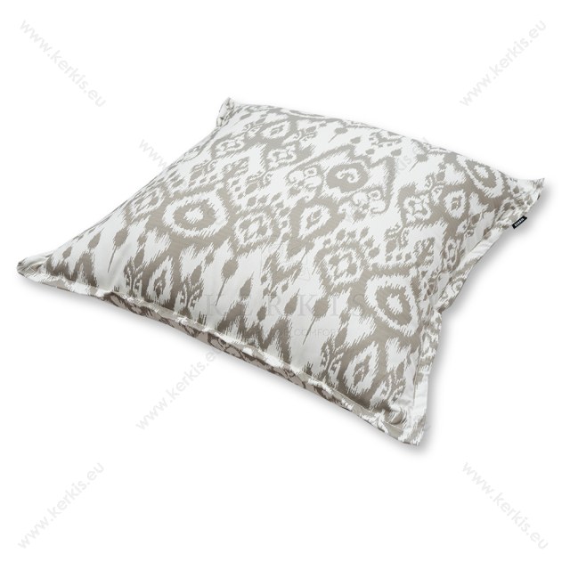 Πουφ Λυδία κατασκευασμένο από την Kerkis Tailormade Comfort σε ουδέτερους τόνους "μπεζ/καφέ", κατάλληλο για κάθε εξωτερικό χώρο.