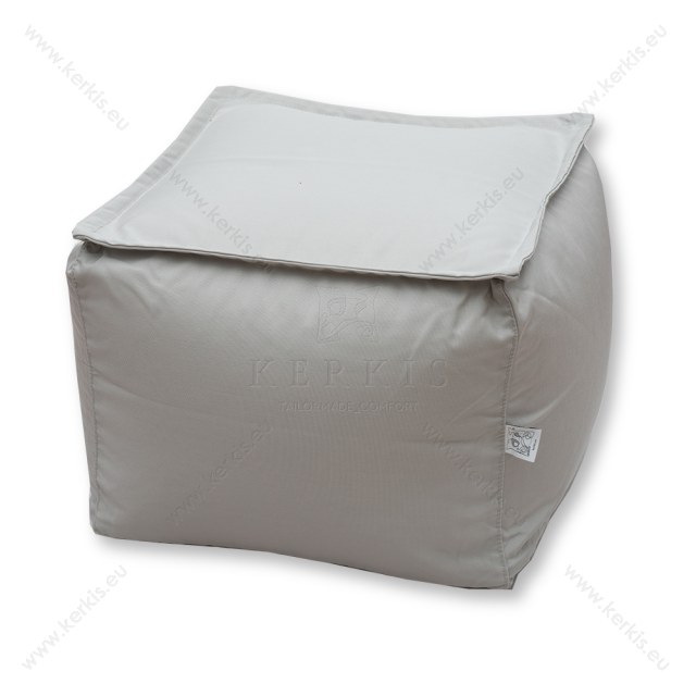 Πουφ Άτλας κυβάκι από την Kerkis Tailormade Comfort σε χρώμα απαλό γκρι και διάσταση 50x50x45. Πουφ Άτλας κυβάκι από την Kerkis Tailormade Comfort σε χρώμα απαλό γκρι και διάσταση 50x50x45.