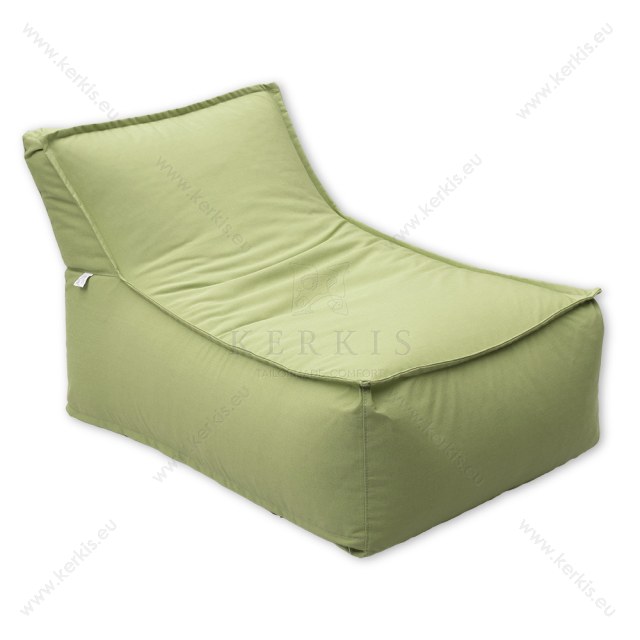 Πουφ "Άτλας" από την Kerkis Tailormade Comfort σε φωτεινό χρώμα πράσινο, κατάλληλο για κάθε εξωτερικό χώρο!