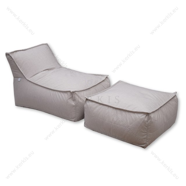 Πουφ "Άτλας" και σκαμπό "Άτλας", κατασκευασμένα από την Kerkis Tailormade Comfort για κάθε εξωτερικό χώρο και όχι μόνο!