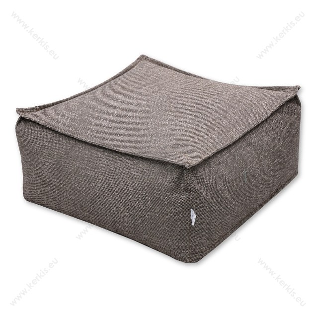 Κύβος Πουφ "Άτλας" σε διάσταση 70Χ70εκ. σε χρώμα καφέ, με ύφασμα κατάλληλο για εσωτερικό χώρο.