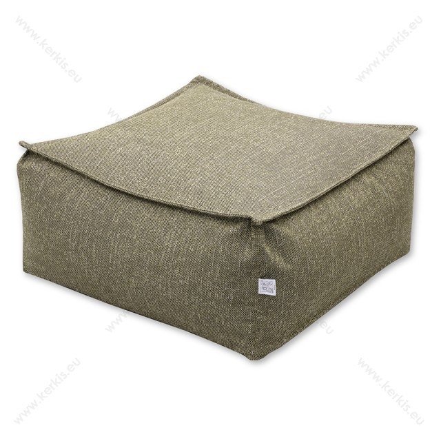 Πουφ "Άτλας" Κύβος σε διάσταση 70Χ70εκ. σε χρώμα πράσινο, με ύφασμα κατάλληλο για εσωτερικό χώρο.