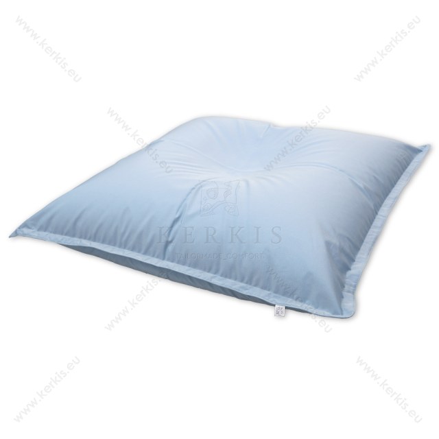 Πουφ "Δίας" κατασκευασμένο από την Kerkis Tailormade Comfort, σε απαλό γαλάζιο με γκρι τόνους χρώμα! Πουφ "Δίας" κατασκευασμένο από την Kerkis Tailormade Comfort, σε απαλό γαλάζιο με γκρι τόνους χρώμα!