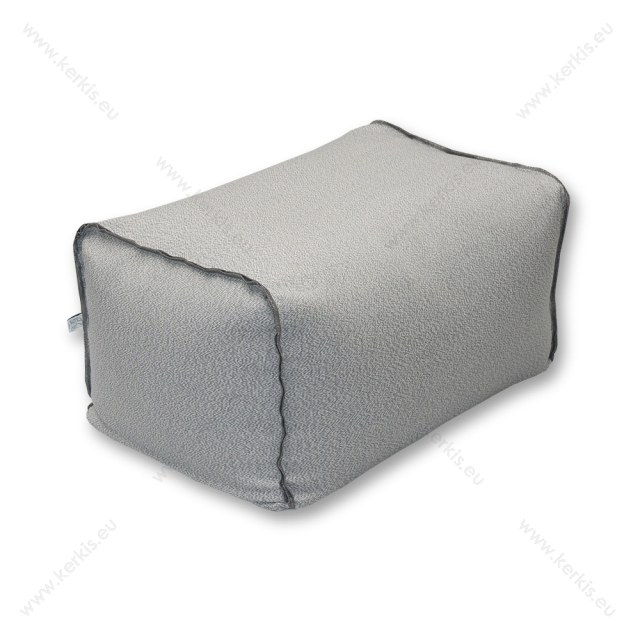 Ήρα poof με εμφανή διακοσμητική ραφή για ξεχωριστό στυλ. Διάσταση σκαμπό 75x50εκ.