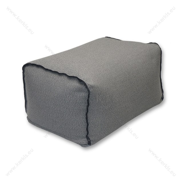 Ήρα poof με εμφανή διακοσμητική ραφή για ξεχωριστό στυλ. Διάσταση σκαμπό 75x50εκ.