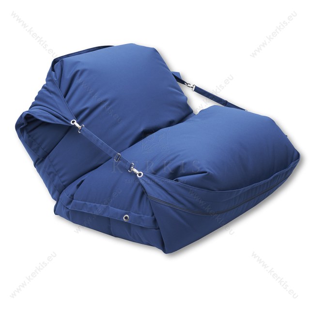 Πουφ Κρόνος με ύφασμα 100% solution dyed μπλε navy, με πολύ μεγάλη αντοχή στον ήλιο και την υγρασία Πουφ Κρόνος με ύφασμα 100% solution dyed μπλε navy, με πολύ μεγάλη αντοχή στον ήλιο και την υγρασία