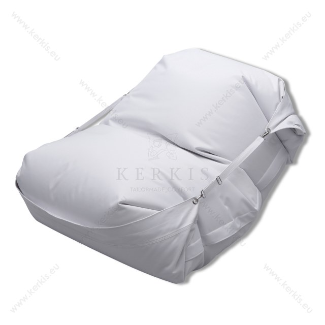 Πουφ Κρόνος με ύφασμα 100% solution dyed λευκό, με πολύ μεγάλη αντοχή στον ήλιο και την υγρασία Πουφ Κρόνος με ύφασμα 100% solution dyed λευκό, με πολύ μεγάλη αντοχή στον ήλιο και την υγρασία