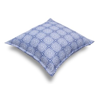 Μαξιλάρα δαπέδου "Λυδία" με μπλε σχέδια  Μαξιλάρα δαπέδου "Λυδία" με μπλε σχέδια