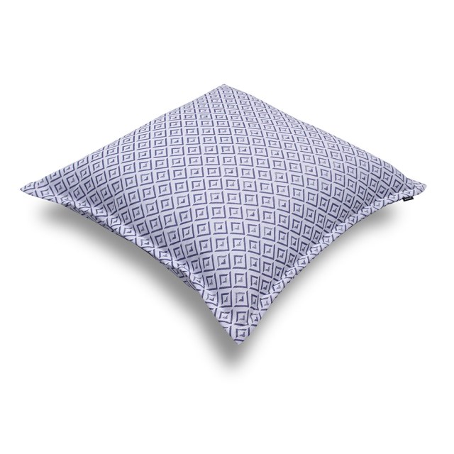 Μαξιλάρα δαπέδου φάκελος γκρι με μπλε γεωμετρικά σχέδια