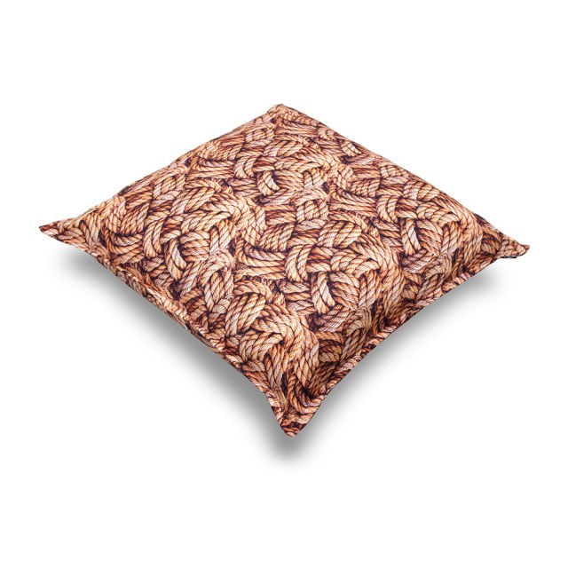 Μαξιλάρα δαπέδου "Λυδία" με σχέδιο κόμπους