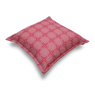 Μαξιλάρα δαπέδου φάκελος με διακοσμητική ραφή σε κόκκινες αποχρώσεις