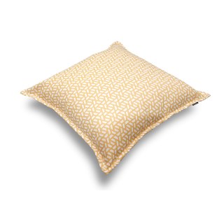 Μαξιλάρα δαπέδου φάκελος με κίτρινα γεωμετρικά σχέδια