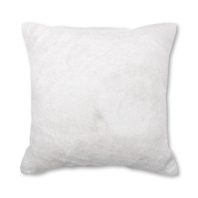 Διακοσμητικό μαξιλάρι γούνινο - Άσπρο