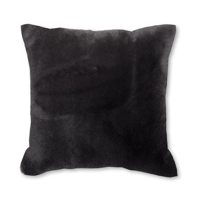 Διακοσμητικό μαξιλάρι γούνινο - Μαύρο
