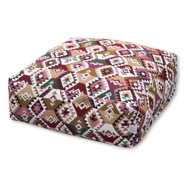 Πουφ Φαίδρα Morocco σε κόκκινες αποχρώσεις. Κατάλληλο για εσωτερικούς χώρους.