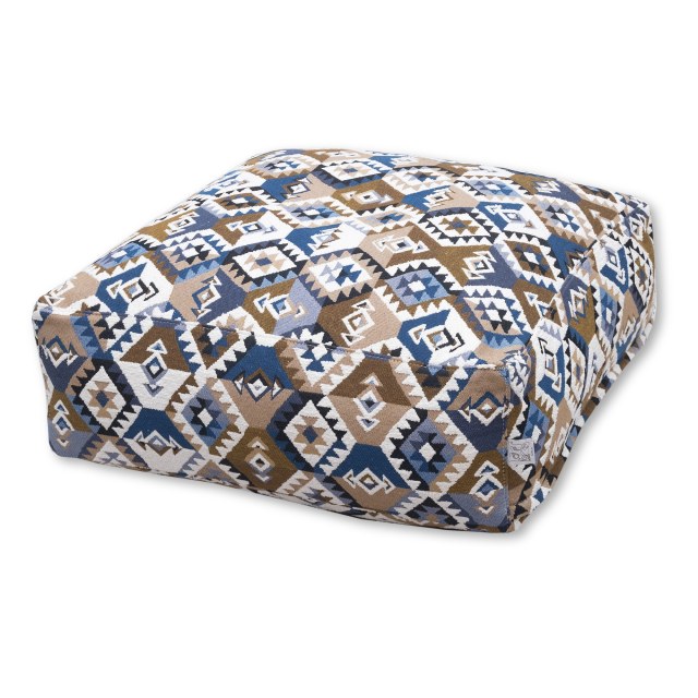 Πουφ Φαίδρα Morocco σε μπλε αποχρώσεις. Κατάλληλο για εσωτερικούς χώρους.