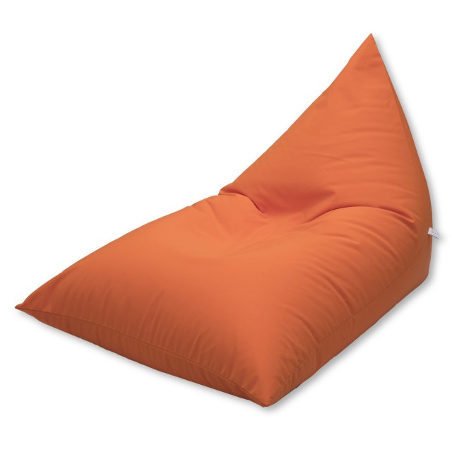 Πουφ "ΕΡΜΗΣ" σε πορτοκαλί χρώμα, με ύφασμα εξωτερικού χώρου