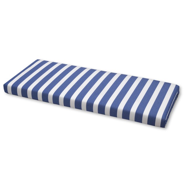 Μαξιλάρι καναπέ - πάγκου -  Ριγέ μπλε με άσπρο