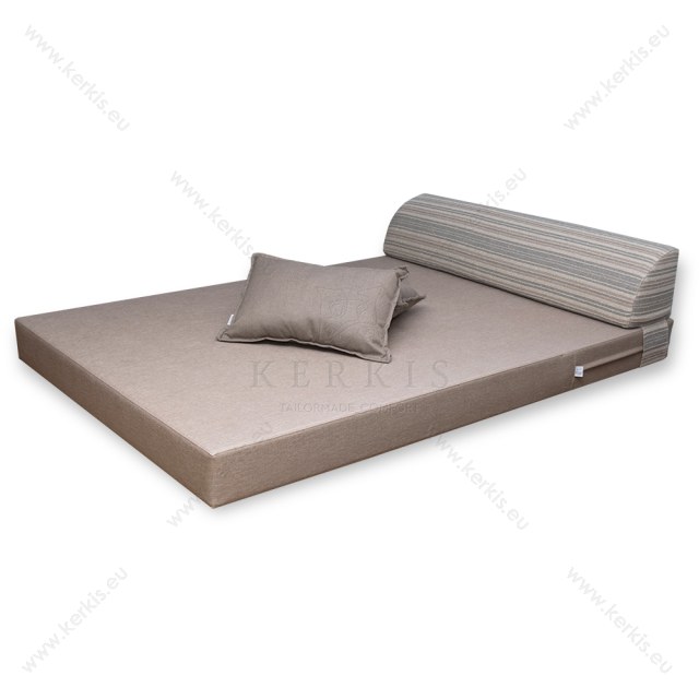 Κρεββάτι πισίνας - day bed με δερματίνη marine