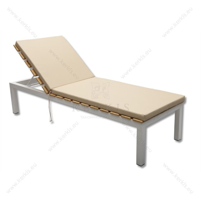 Στρώμα Ξαπλώστρας με Δερματίνη M.P.O. Σε 5εκ πάχος και μπεζ χρώμα. Δέσιμο με ιμάντες και κορδόνια. Στρώμα Ξαπλώστρας με Δερματίνη M.P.O. Σε 5εκ πάχος και μπεζ χρώμα. Δέσιμο με ιμάντες και κορδόνια.