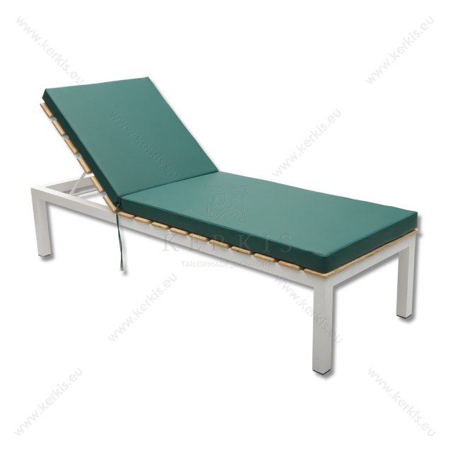 Στρώμα Ξαπλώστρας με Δερματίνη M.P.O. Σε 7εκ πάχος και πράσινο χρώμα. Δέσιμο με ιμάντες και κορδόνια. Στρώμα Ξαπλώστρας με Δερματίνη M.P.O. Σε 7εκ πάχος και πράσινο χρώμα. Δέσιμο με ιμάντες και κορδόνια.