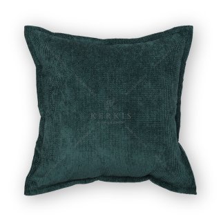 Μαξιλάρι καναπέ διακοσμητικό σε χρώμα σκούρο πράσινο με βελούδινη υφή