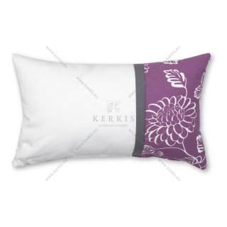 Μαξιλάρι καναπέ διακοσμητικό μοβ λουλούδια